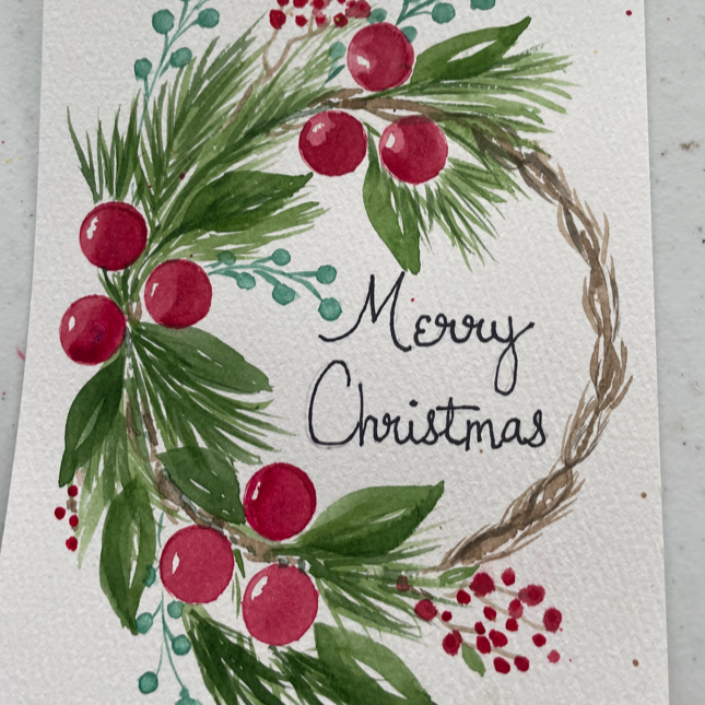 Christmas at the Farm - A Watercolor Workshop 4-6 PM