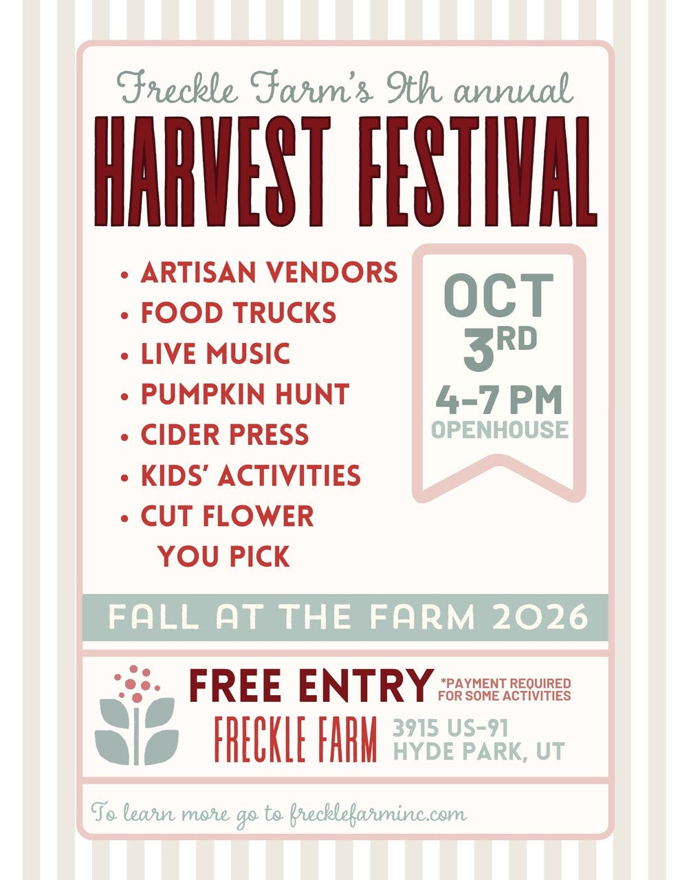Harvest Festival 2026