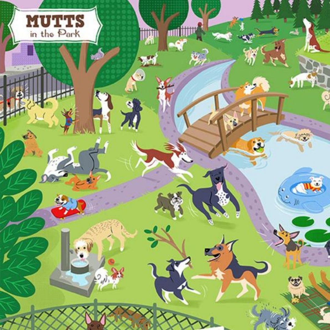 Animals & Kids-Mutts in the Park